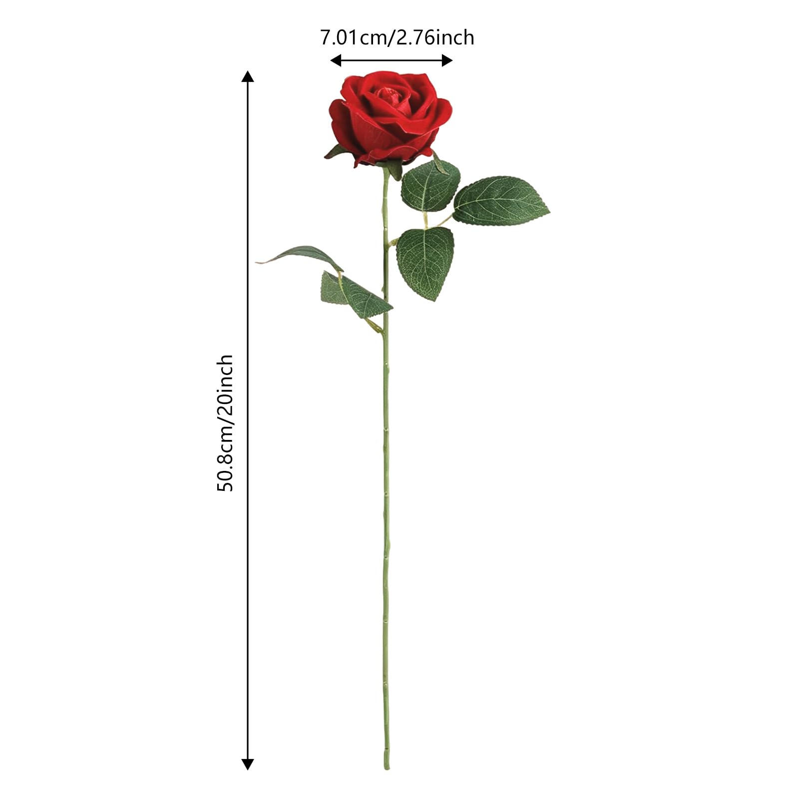 60 rose artificiali in seta, fiori decorativi per la casa (rosso)