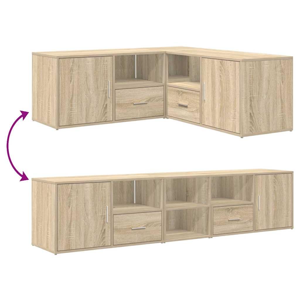 vidaXL Mobile Angolare Rovere Sonoma 200x40x45 cm in Truciolato