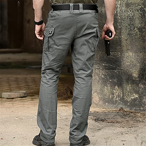 Pantalon tactique militaire en coton multipoches robuste