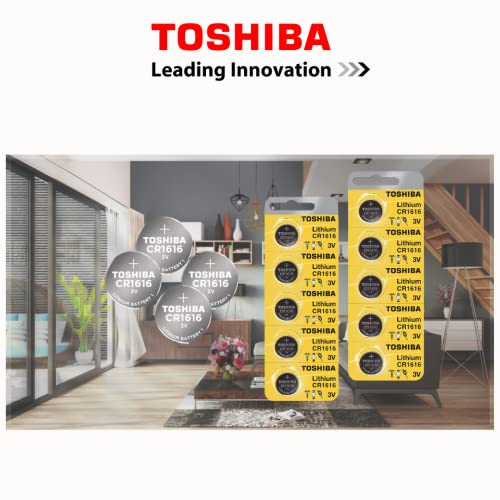 Toshiba Cr1616 3 Volt Lithium Coin Battery (5 Batteries) #TOP1