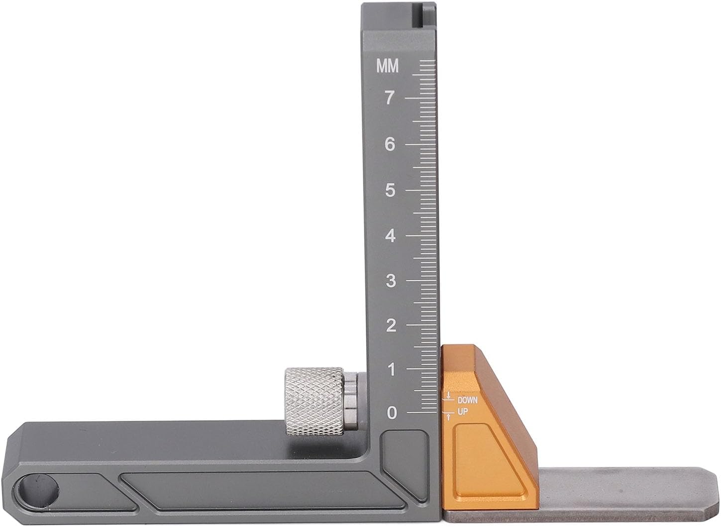 AUNMAS Woodworking Height, Aluminum Alloy Adjustable Depth with Clear Metric Scale and Safety Lock, for Table Saw Blades and Router Table Drills