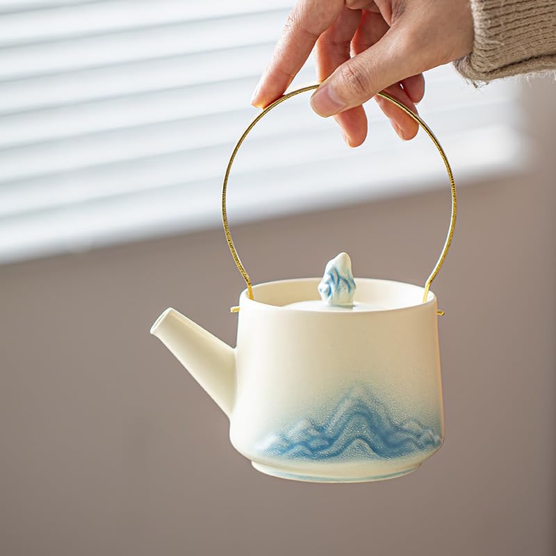 Ceramiczny dzbanek do herbaty, Ceramiczny czajniczek 330 ml sypkich liści herbaty Kung Fu zestaw do Home Office Travel