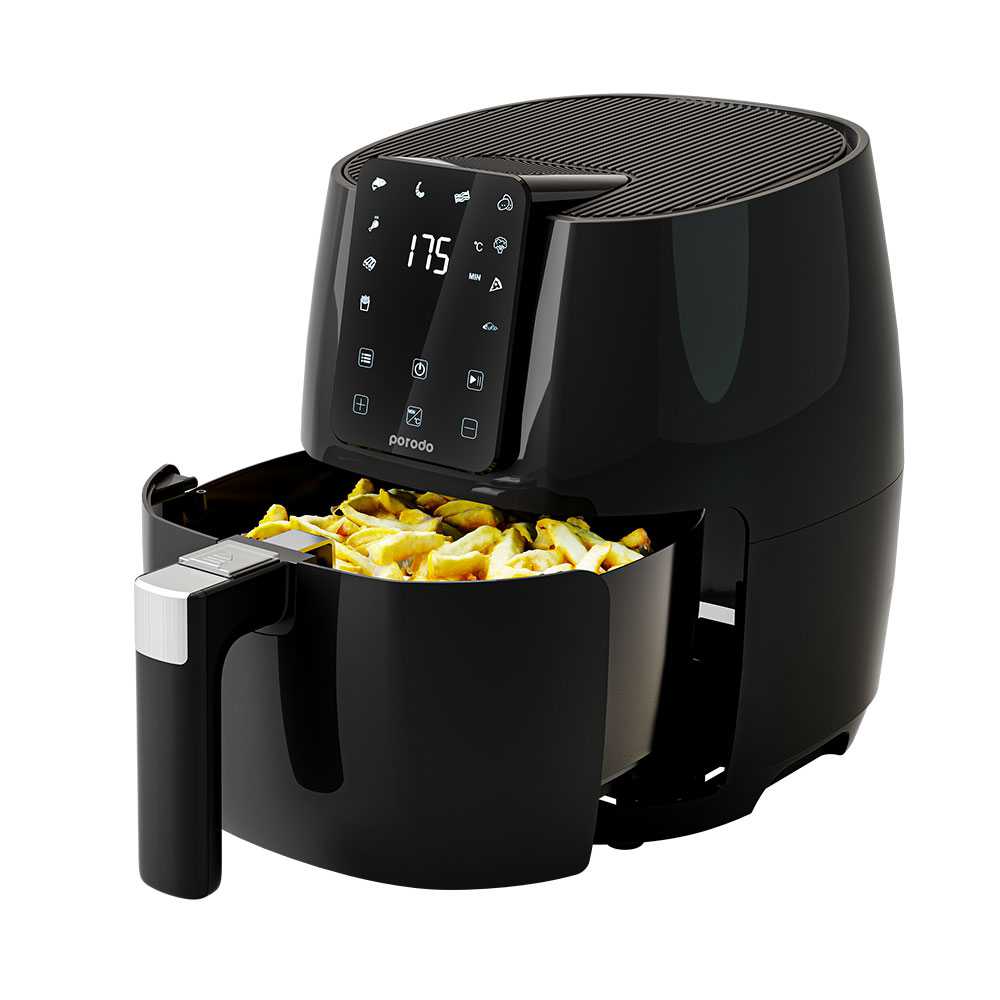 Porodo Lifestyle Advanced Air Fryer 5L 1500W - Black