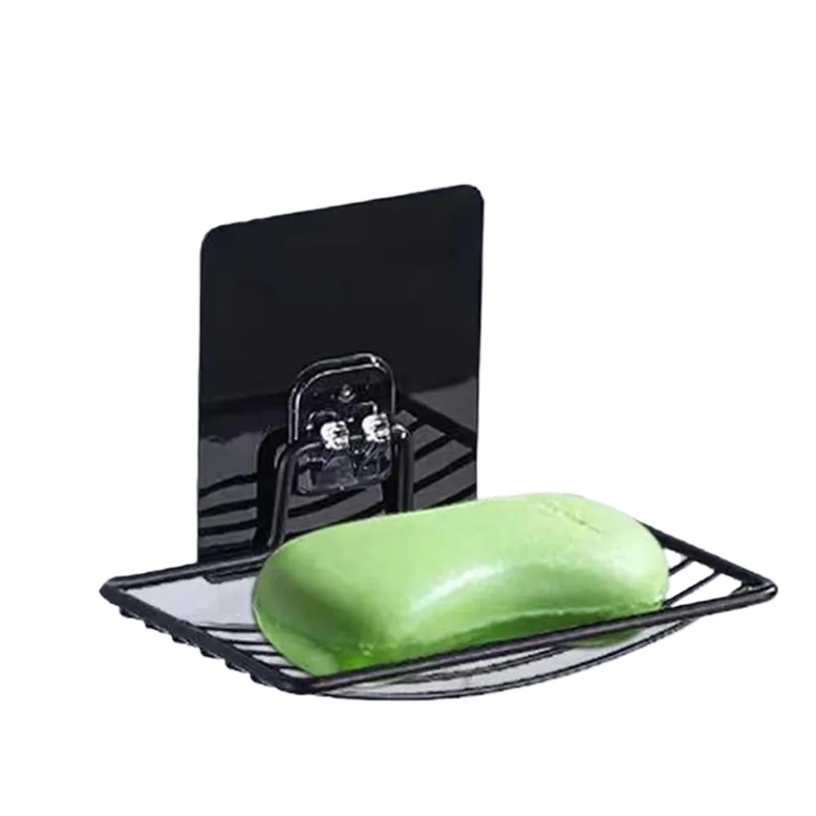 Mkyyioed Black 2Pcs Soap Dish 1/2Pcs-Stainless Steel Soap Rack
