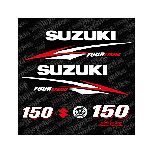 Suzuki 150 Four Stroke 2010 Outboard Aftermarket Decal/Aufkleber/Adesivo/Replacement Set
