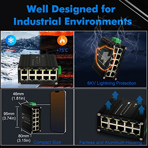 Throncom TH-IMC010G Industrial 10 Port Gigabit Ethernet Switch thumb #5