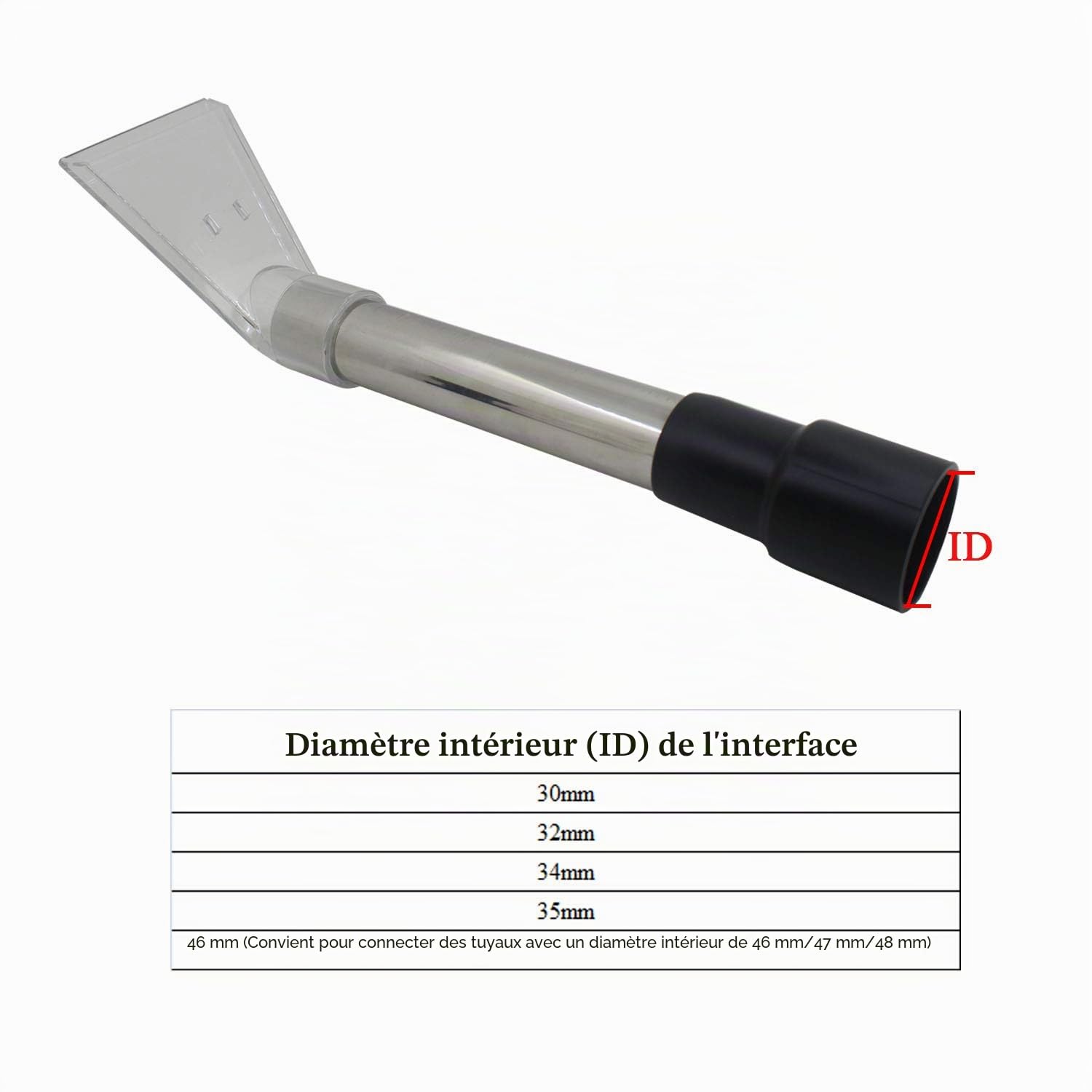 Suceur injecteur extracteur embout brosse aspirateur tapis voiture buse a main nettoyage a vapeur