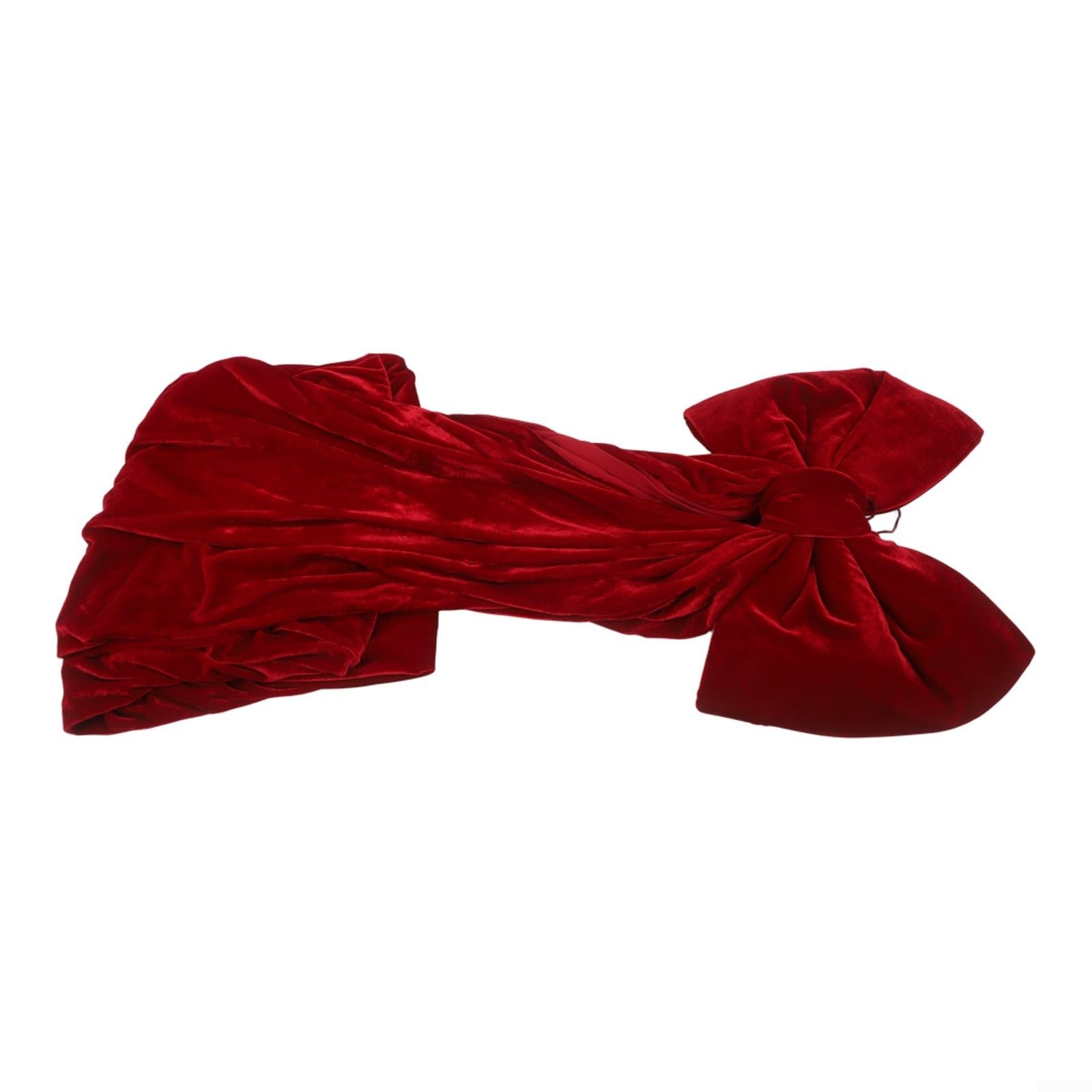 Fiocco natalizio in morbido velluto, 38,1 x 200,7 cm, per decorazioni