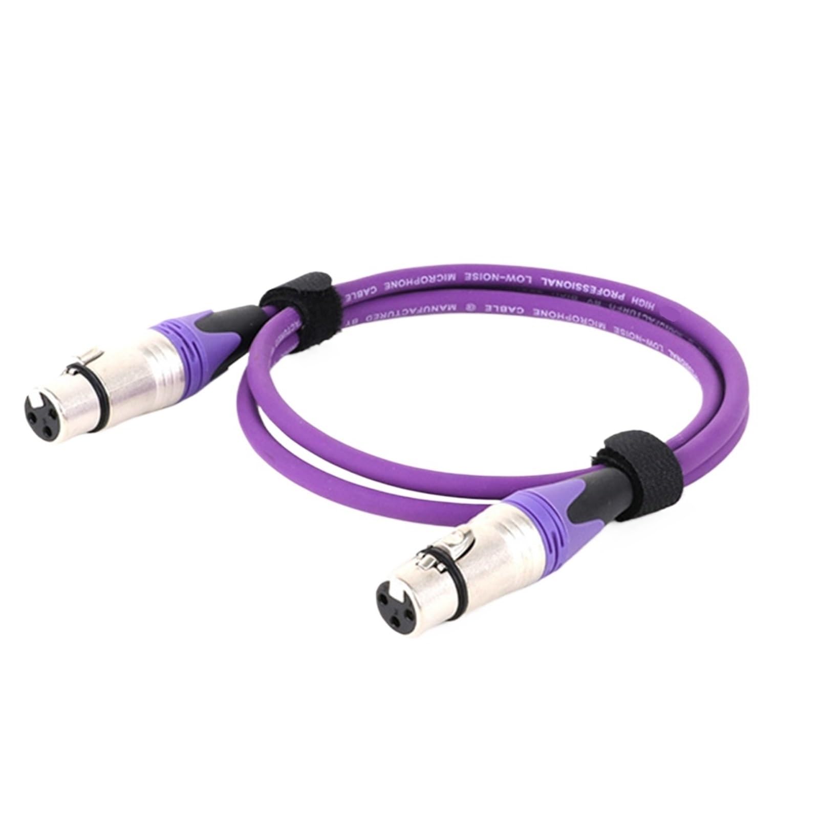 Cavi microfonici Cavo XLR bilanciato da femmina a femmina adatto for microfoni, stazioni radio, illuminazione scenica 0,3 M-15 M(Purple,3 meter)