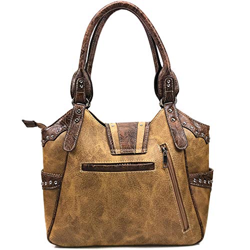 Bolso tote para mujer Zelris American Albino con diseño floral occidental y hebilla, para portar armas ocultas miniatura 3