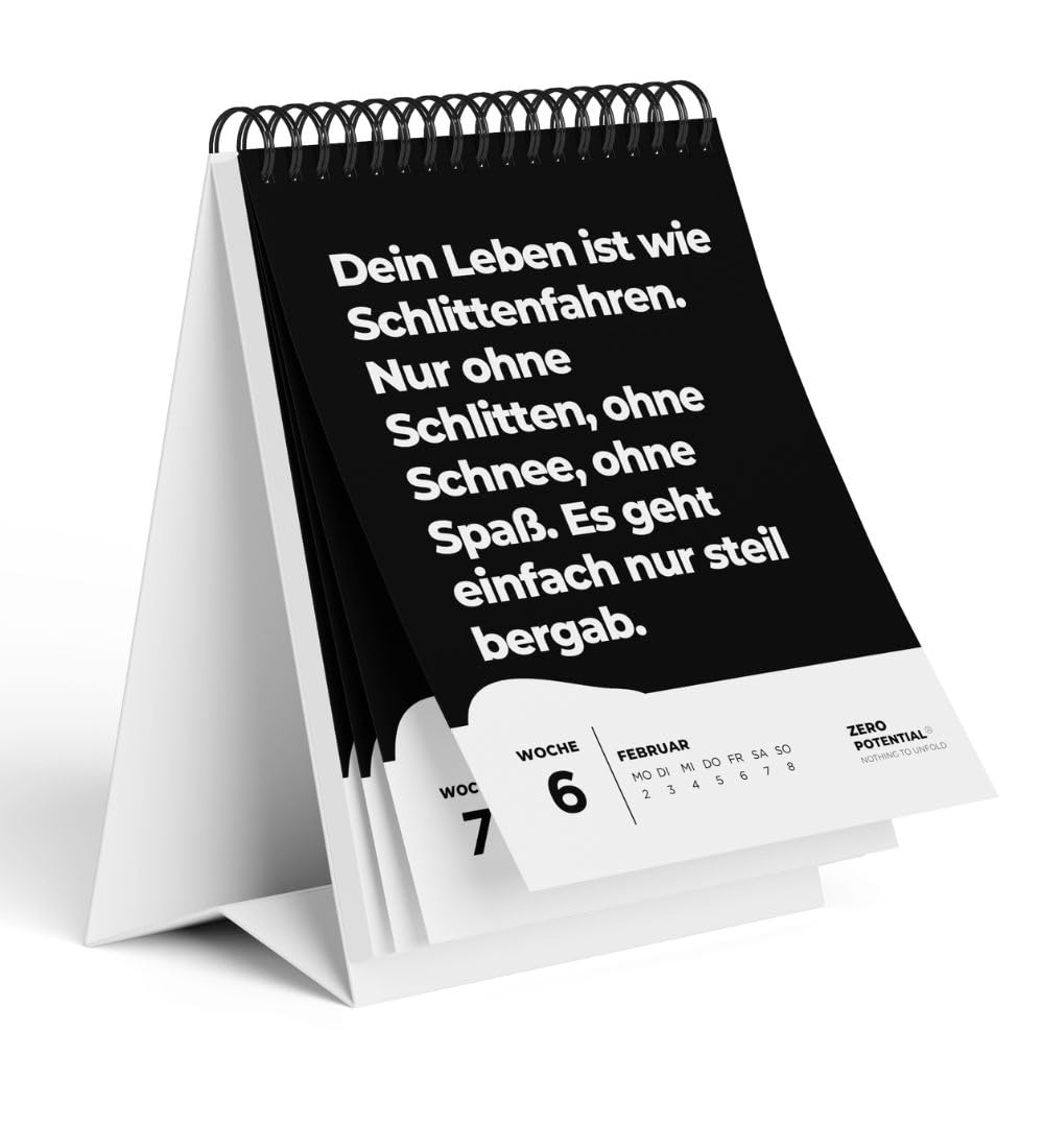 Motiverende Desktopkalender 2026 Met 365 Humoristische En Bureaudecoratie Afgestudeerden