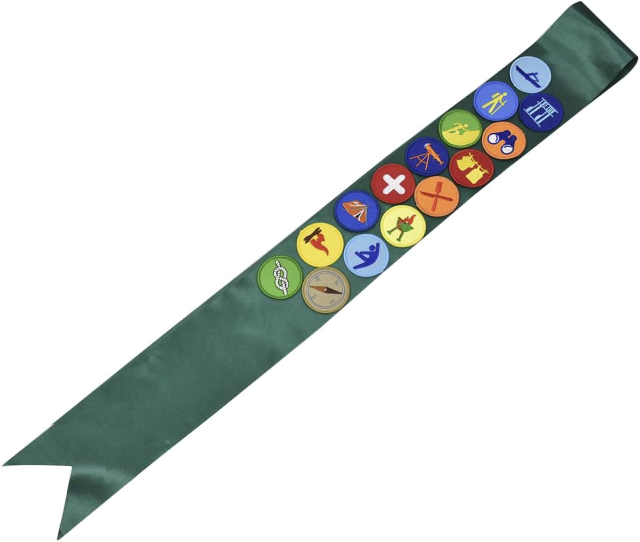 Embroidered Patch Come with Satin Sash Double Sided Sticky Fix Morale Patch Tactical Military Morale Patches Party Decorations Applique DIY Accessory (15pc Green)