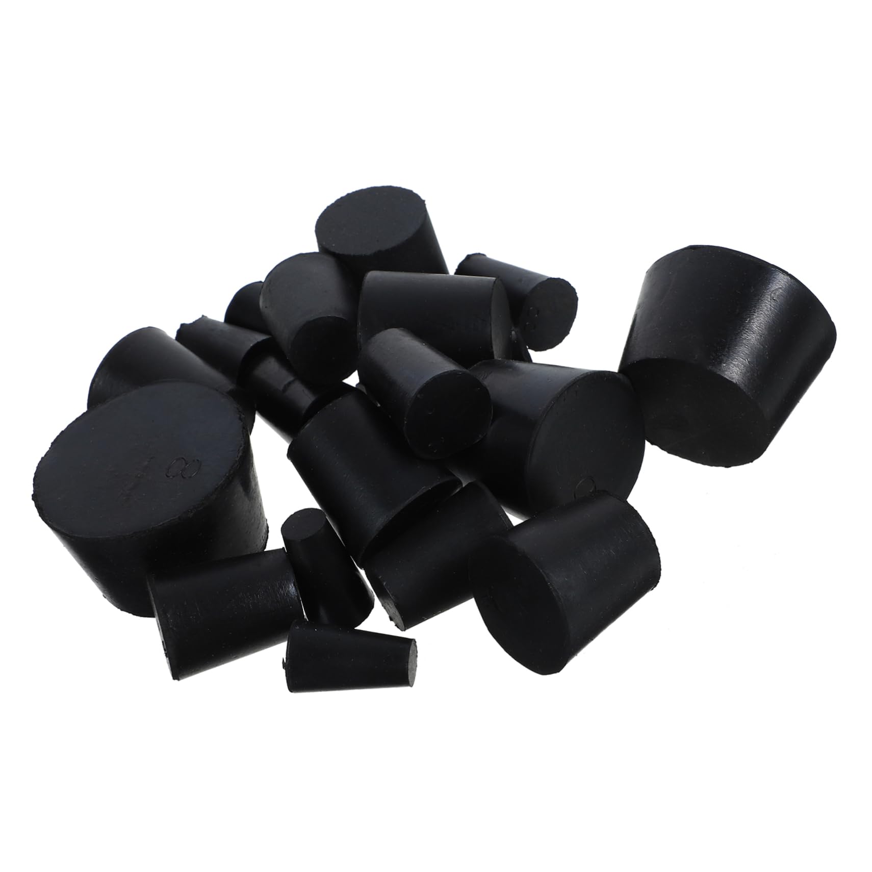 Amosfun 5 Ensembles Bouchons Caoutchouc pour Tubes À Bouchons Étanches pour Laboratoire Disponibles 21 Pièces * 5
