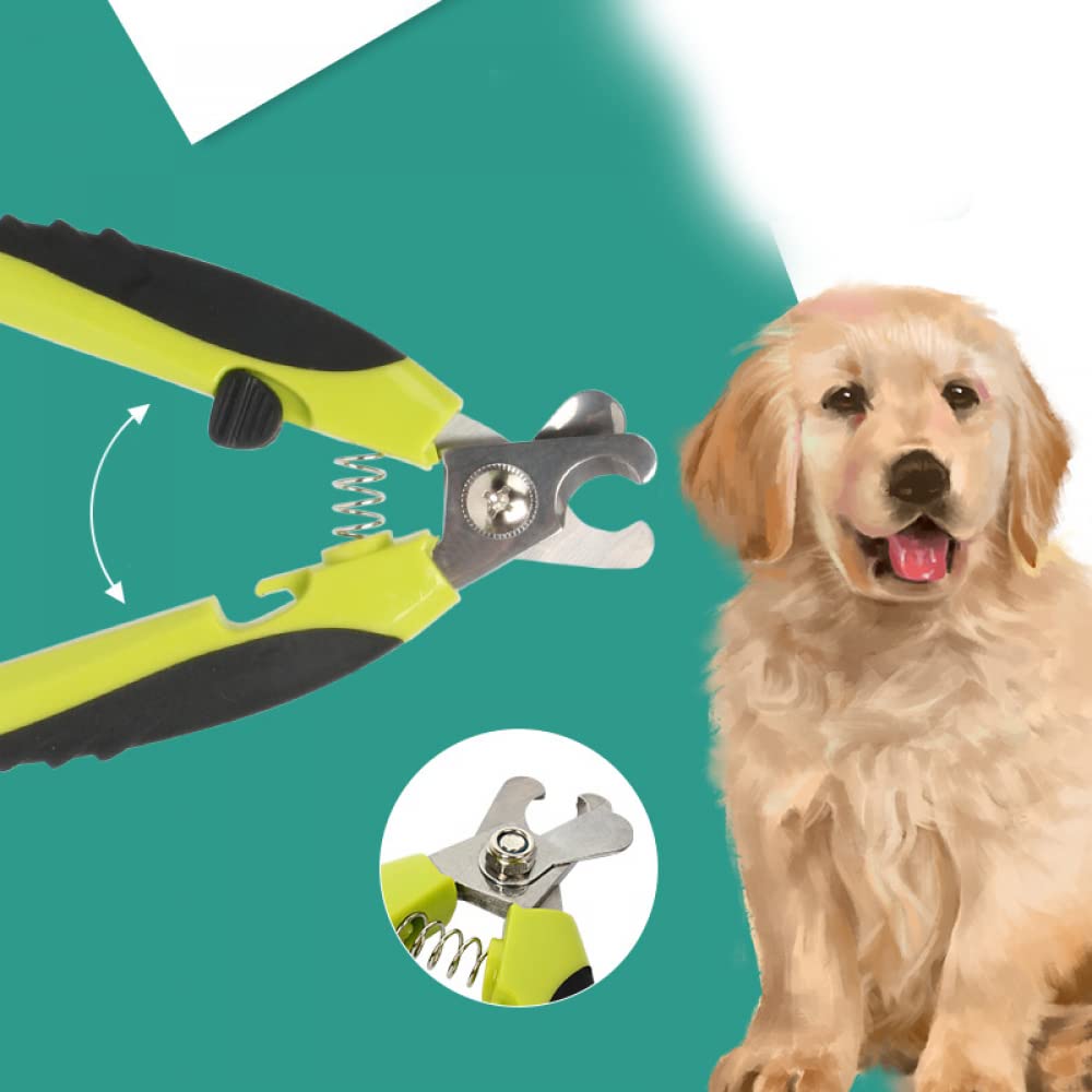 Siqi Cepillo de Limpieza autolimpiante cerdas mejoradas e indoloras eliminan Suavemente la Capa Interna Suelta, Las esteras y el Cabello enredado | para Perros y Gatos con Todo Tipo de Pelo + Co