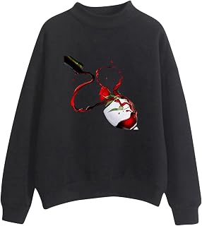 MUDUH Quilted Quarter Zip Pullover Womens Women's 3D Print Sweatshirt Pullover Red Wine Glass Print Casual Sports Active Hoodless Streetwear Sweatshirts