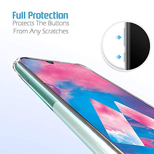 Image of TheGiftKart Best Camera Protection Back Cover Case for Samsung Galaxy M30 | Inbuilt Dust Plugs & Anti-Slip Grip | Slim & Protective Back Case Cover for Samsung M30 (Silicone | Transparent)