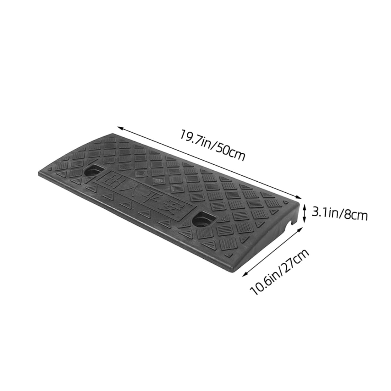 Rampa Soglia Auto in Pp Nero Antiscivolo Portatile | Casa e Ingresso, Supporto Portante, Design Inclinato per Passaggi e Dislivelli