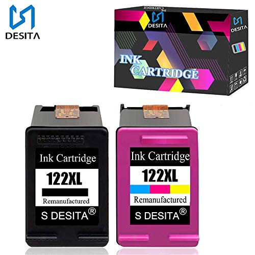 S Desita Ink Cartridge For Hp 122Xl Ch561Hl Black Ch564Hl Tricolor For Deskjet 1000 1050 2000 2050 2510 3000 3050 3052 3054 1010 1510 2540 #TOP1