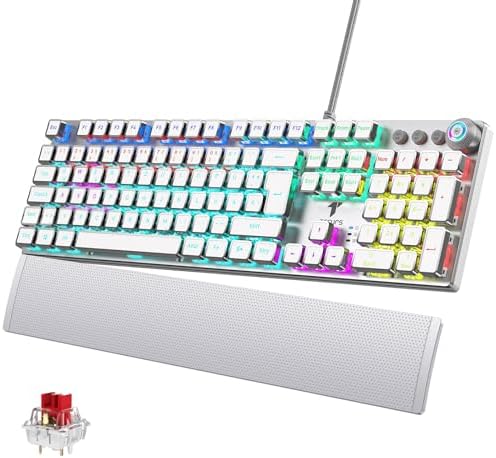AJAZZ AK35I V3 Mechanische Tastatur - Deutsch QWERTZ Layout Mit Drehknopf
