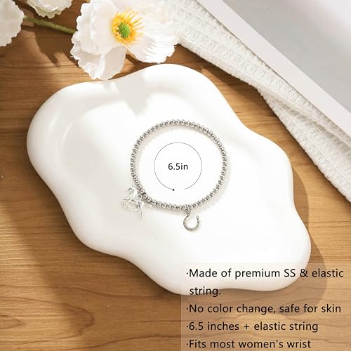 RZKING Horse Gifts for Women, Horseshoe & Horse Bracelet Horse Stuff Cool Gifts for Horse Lovers, Christmas Birthday Gifts for Women3