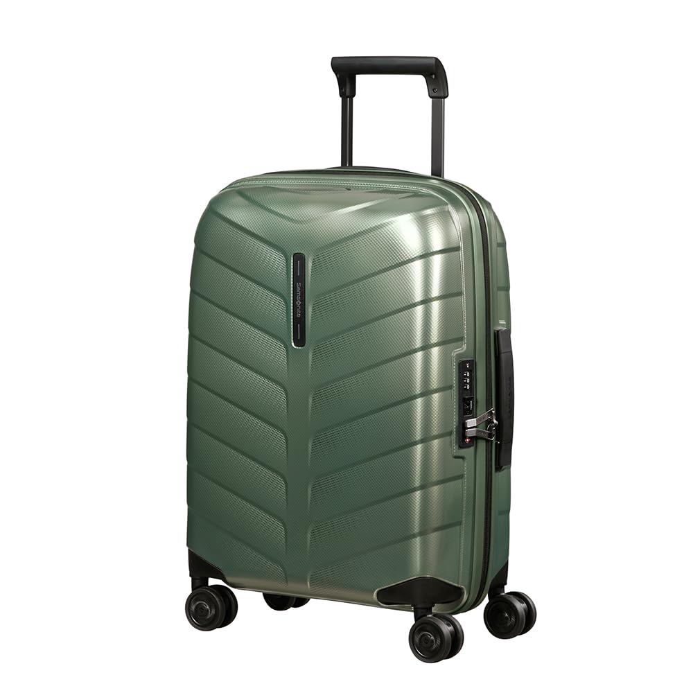 Samsonite Attrix - Spinner S, rozszerzalny bagaz podreczny, 55 cm, 38/44 L, zielony (Basil Green)