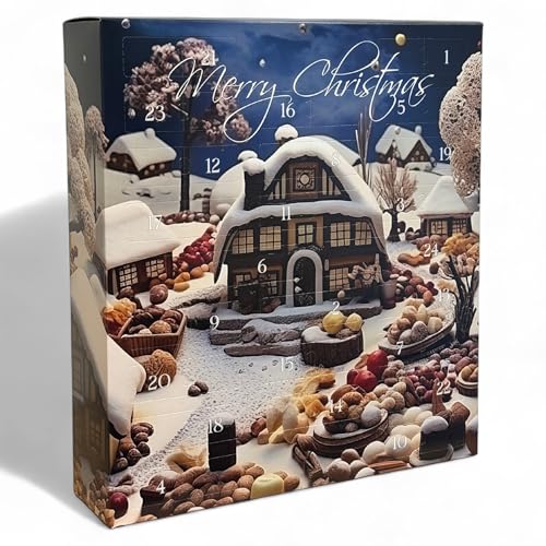 C&T Snack Adventskalender 2025 „Knusper Mix“ | 24 Päckchen leckere Knabbereien für den Advent | Knusperkalender mit einer Mischung aus Mandeln, Cranberrys & Erdnüssen