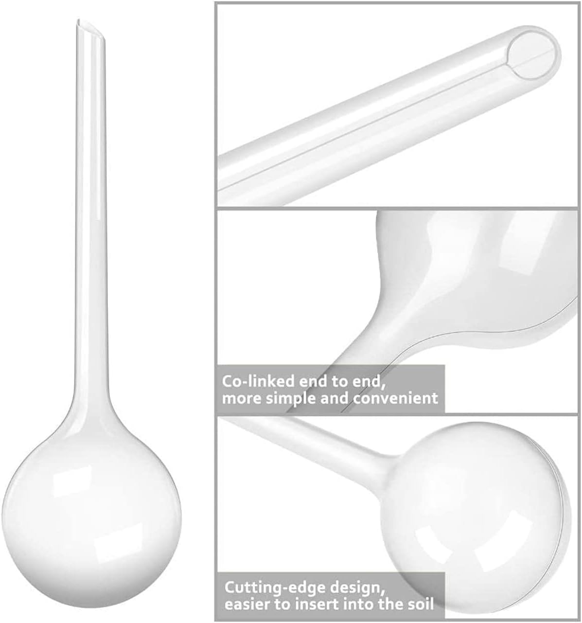 Kanyka 8 Pieces Large Watering Balls, Transparent Plastic Water