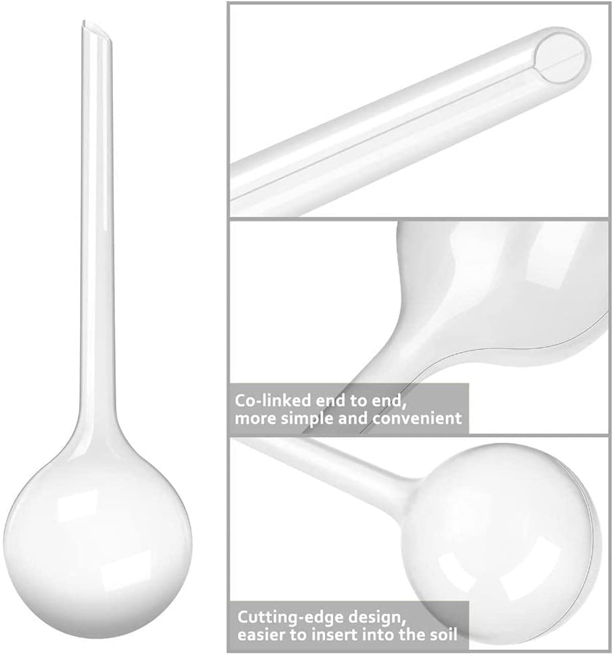 Guidre 8 Pièces Boules d'Irrigation pour Plantes,Goutte a Goutte,Arrosage Plante Vacances,Irrigation Goutte à Goutte Kit,Goutte-Gouttes Automatiques pour Plantes en Pot D'intérieur