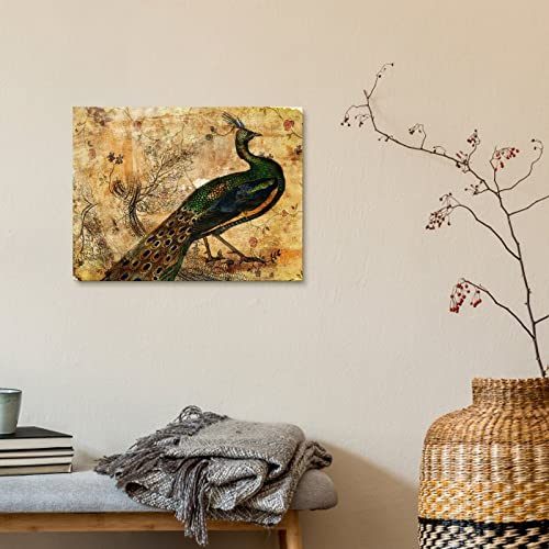 Cuadro de pavo real moderno enmarcado, el regalo de Navidad perfecto para un nuevo hogar 5