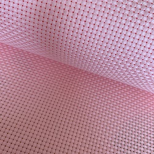 11 Count Aida Cloth Cross Stitch Fabric, Rose Blush, W59 x L20