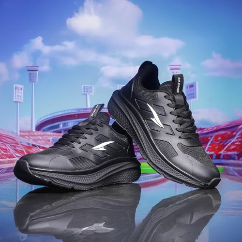 Image of ASIAN Men's Quantum-31 Max Running Shoes with Breathable Knit Upper | Sporty Sneakers with Arch Support, Memory Foam Tech & High-Grip Sole | Boys Lightweight Shoes for Running, Training