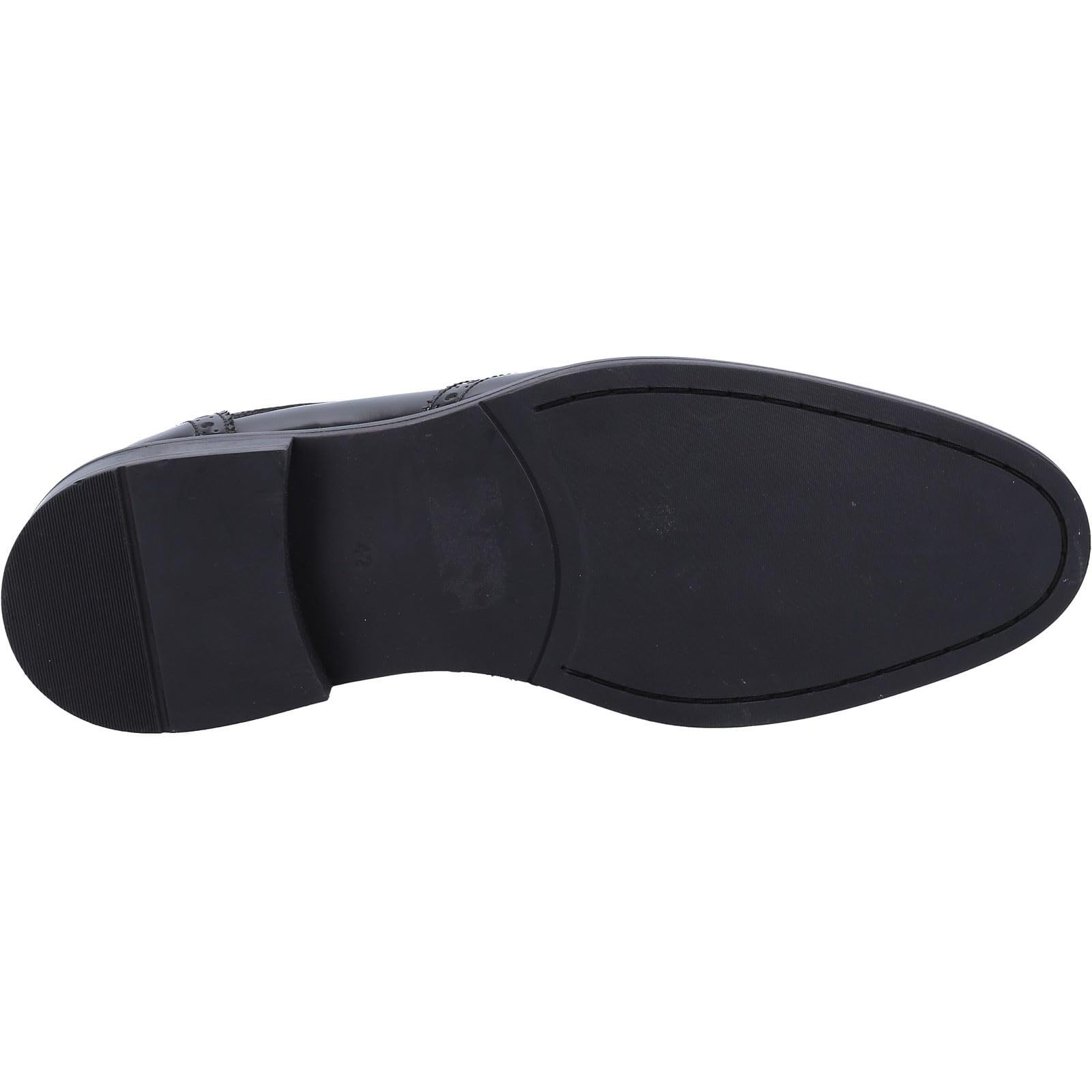 Hush Puppies Męskie buty lakierowane Dustin Brogue, Blk, 38.5 EU