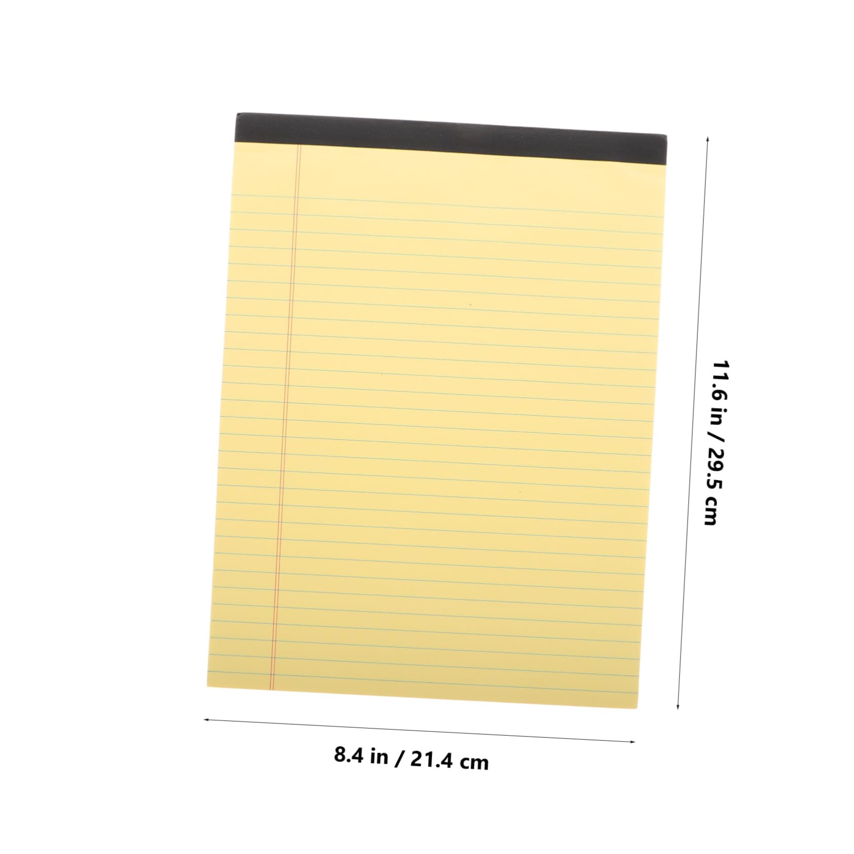 Blocco Appunti a Strappi A4 Giallo 6 Pezzi, Pagine Rigate | Layout a Sezioni, Carta Pasta di Legno, per Lavoro e Studio, Formato 214×295mm