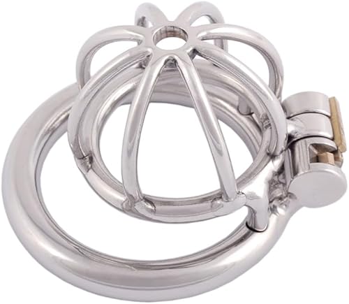 Miniatura 10 de TERNENCE Dispositivo de castidad masculino de metal pequeño de acero 304 acero inoxidable cómodo jaula de polla para adultos juguete sexual D240 157