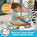 Fisher-Price Baby Activity Mat Glow & Grow Kick & Play Piano Gym, Spanish Language Version, Blue Musical Learning Toy for Ages 0+ Months