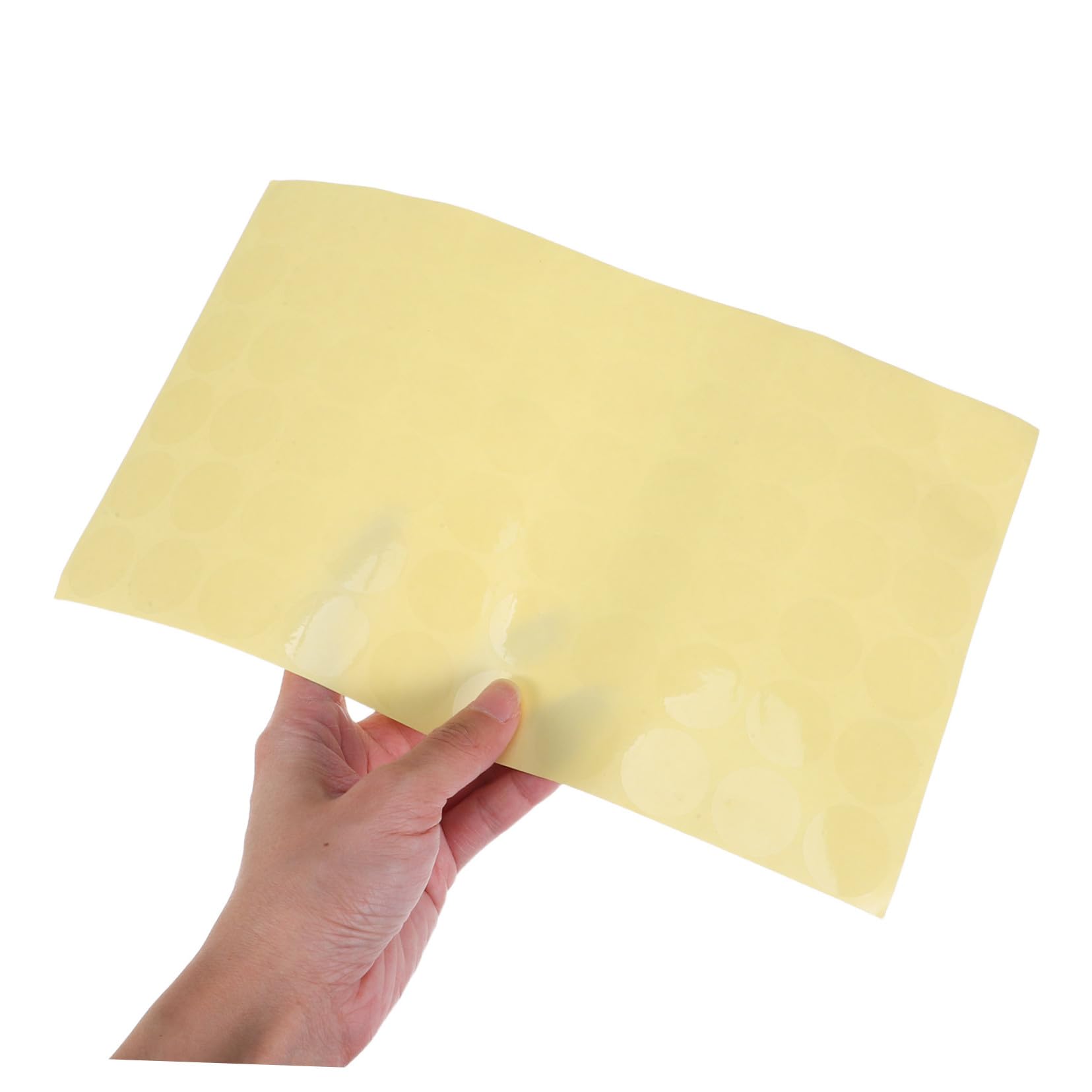 84 Fogli Etichette Trasparenti Rotonde in PVC Adesive Termiche Resistenti per Sigillare Buste Sacchetti Alimentari e Piccoli Pacchetti Design Professionale e Durevole