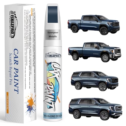 Image of Downpour Metallic(GXP /WA136H) Touch Up Paint for GMC, Exact Color Match Car Paint Scratch Repair Remover Pen Kit Fix Vehicle Chips and Automotive Nicks Scuff