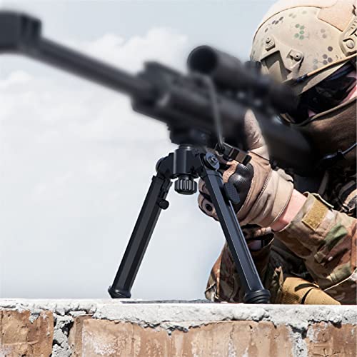 Rifle Bipod Rail Bipod With 360°Swivel, Easy Carry Folding Design 7 Adjustable Heights Quick Deploy Legs For Stability For Shooting #TOP6