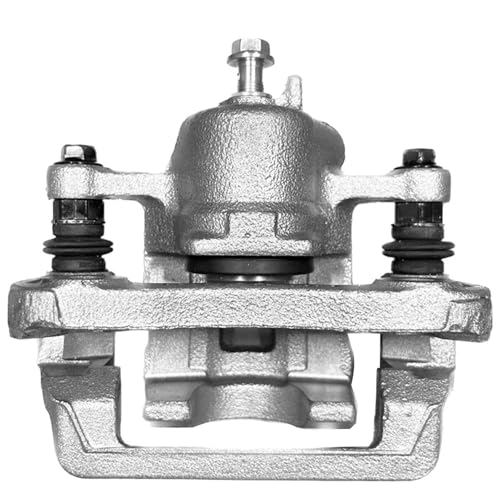 Image of Detroit Axle - Rear Right Brake Caliper for Hyundai 2005-2009 Tucson 2005-2010 Kia Sportage, Passenger Side Disc Brake Caliper with Bracket 2006 2007 2008 Replacement