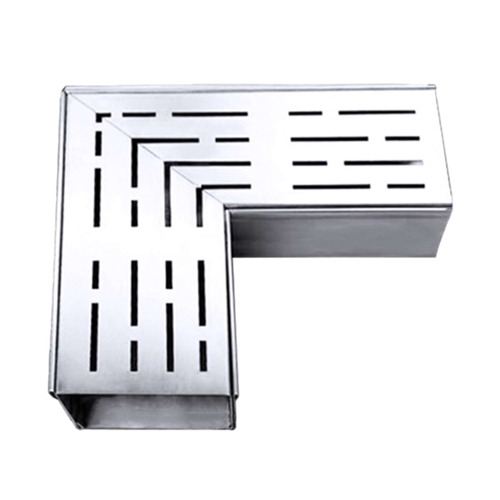 Sistema di drenaggio a canale in acciaio inossidabile per vialetto e patio 25x15x8cm soluzione di drenaggio della fossa per la gestione dell'acqua esterna