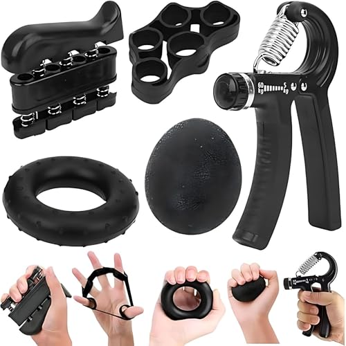Hand Grip Kit com 5 Peças Fortalecedor de Mão Exercitador Dedos e...