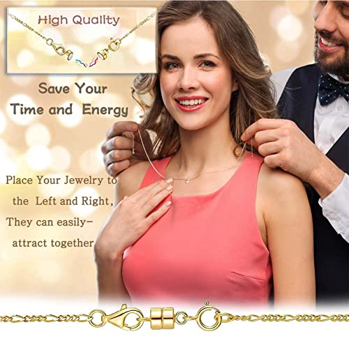 Kcctoo Necklace Clasps And Closures - Gold And Silver Plated Tube Lock Connectors For Layered Bracelet Jewelry Multi Strands Crafts Necklace Spacer Clasp #TOP5