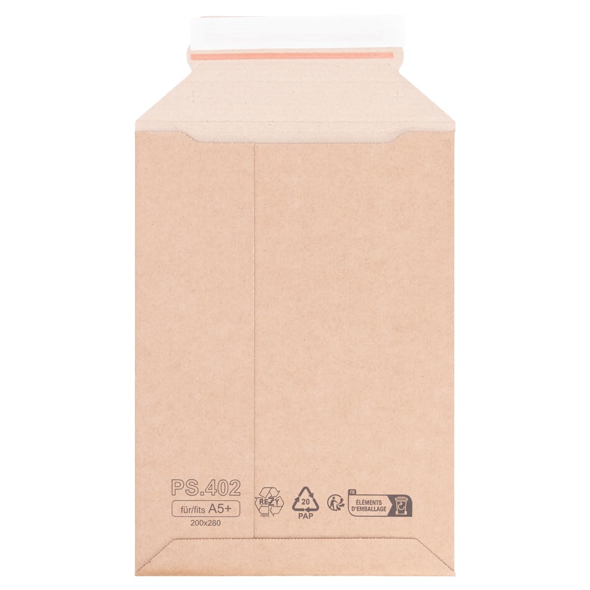 verpacking sobres de envío de cartón ondulado 200 x 280 mm - A5+ marrones [tamaño y cantidad a elegir] sobre de envío de cartón autoadhesivo 100 unidades