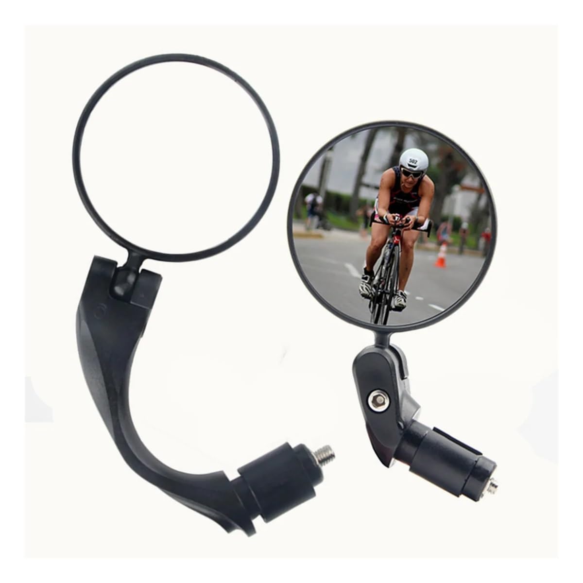 1/2 Pezzi Specchietto Retrovisore Universale Per Bicicletta Manubrio Per Ciclismo Vista Posteriore Per Accessori Bici Da Strada MTB Retrovisore