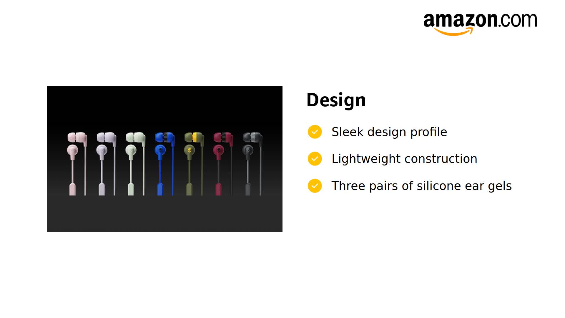 Amazon.com: Skullcandy Ink'd+ Wired Earbuds with 3.5mm Plug