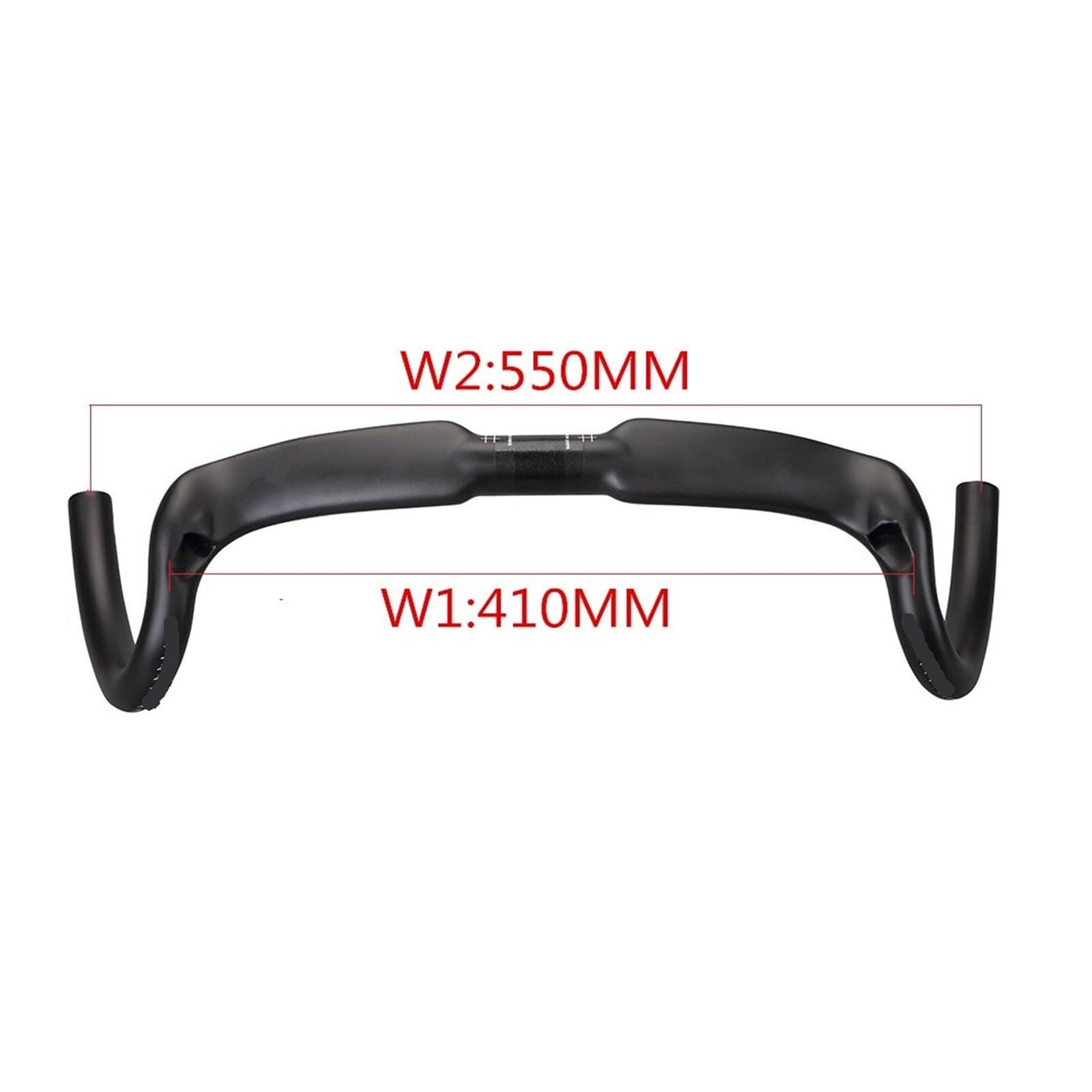Guidon de vélo route en Fiber, barre course Cyclocross, 370/390/410mm | 410mm