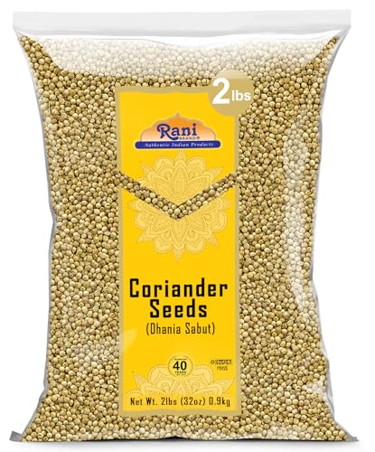 Rani Coriander (Dhania) Seeds Whole, Indian Spice 32oz (2lbs) 908g ~ All Natural | Gluten Friendly | NON-GMO | Vegan | Indian Origin