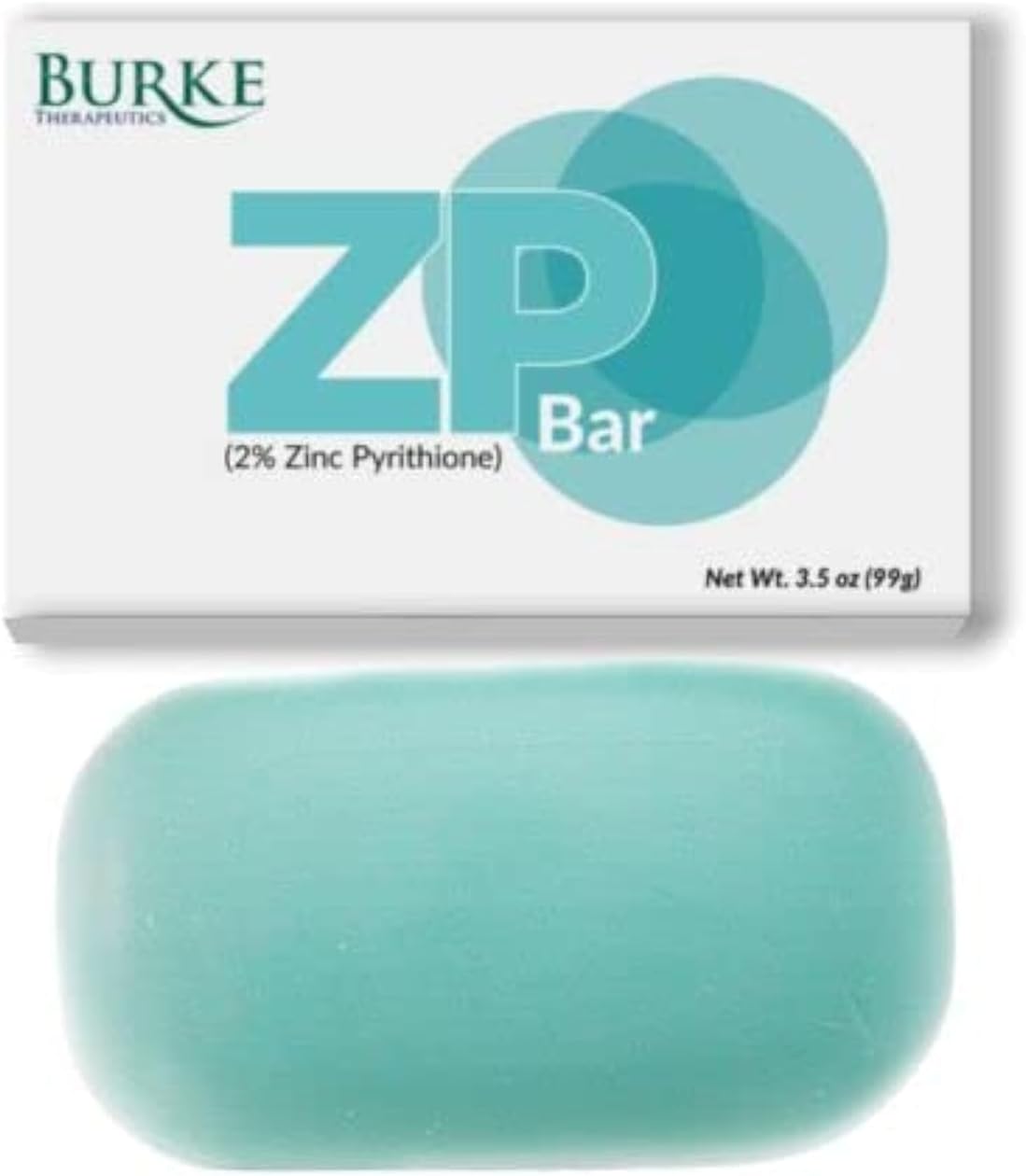 Burke Pharmaceuticals ZP Cleansing Bar with Zinc Pyrithione, 2% - Unisex Skin Cleaning Agent, Bar