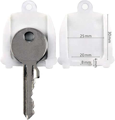 Miniatura 6 de BRISA VW Collection - Volkswagen Schlüssel-Überzug-Kappen zur Identifizierung von Schlüsseln im T1 Bulli Bus Design (3ER Set)