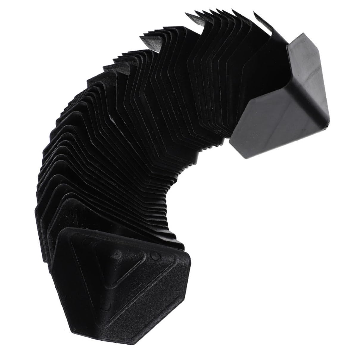 Protections d'angle en PP pour meubles et lits | Lot de 100 pare-chocs noirs de stockage